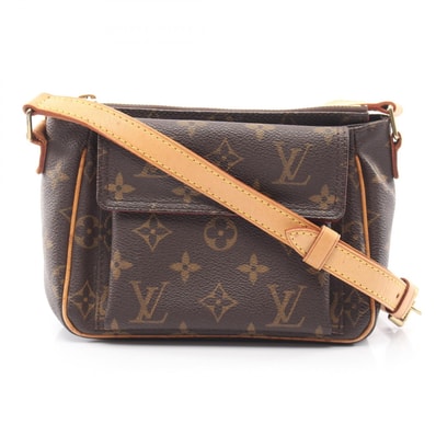 ルイ・ヴィトン LOUIS VUITTON ヴィバシテPM ショルダーバッグ バッグ PVCコーティングキャンバス レザー モノグラム レディース ブラウン系 M51165 【中古】