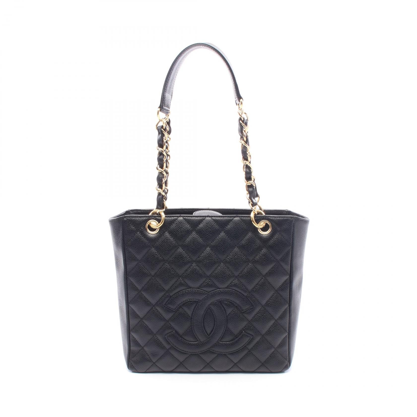 シャネル CHANEL マトラッセ PST トートバッグ バッグ レザー グレインドカーフスキン レディース ブラック系 【中古】