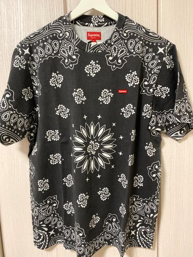 Supreme Small Box Tee "Bandana Black"(21SS)