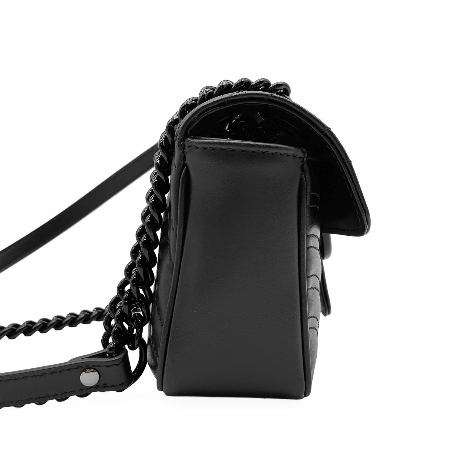 A (未使用に近い)】GUCCI グッチ GGマーモント スモール キルティング
