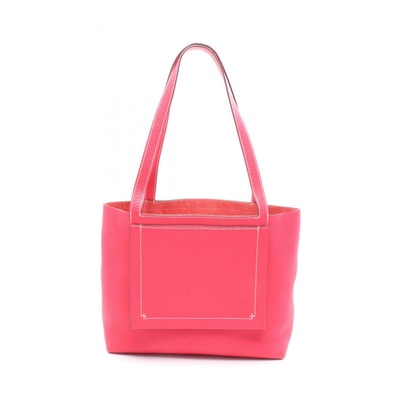 エルメス HERMES カバセリエ31 トートバッグ バッグ レザー トリヨンクレマンス トリヨンクレマンス ローズエクストリーム U刻印(2022年製造) レディース ピンク系 【中古】