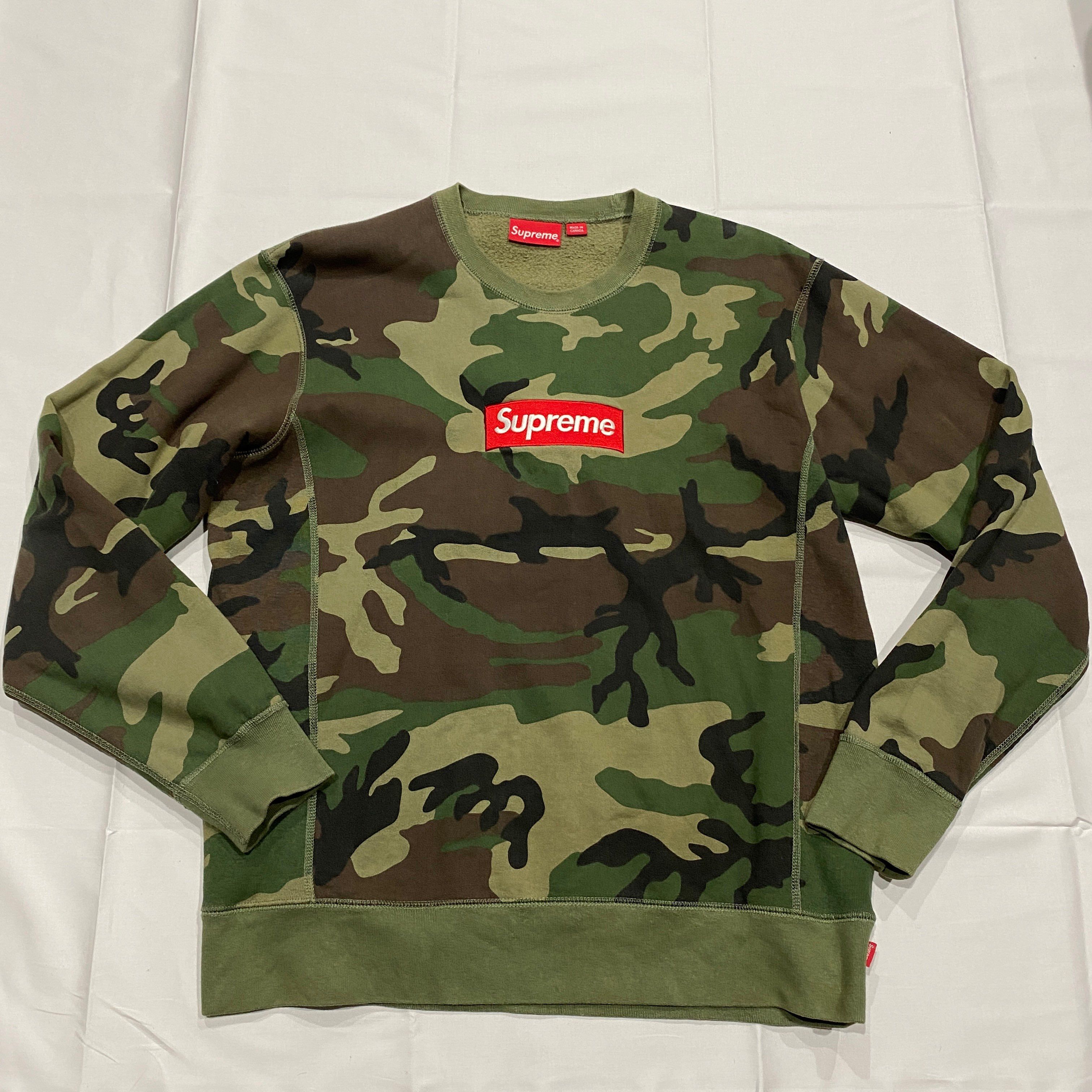 Supreme Box Logo Crewneck "Woodland Camo" (15FW)