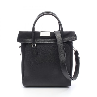 メゾン マルジェラ Maison Margiela 5AC トートバッグ バッグ キャンバス レザー レディース ブラック系 SB1WA0013P4348T8013 【中古】