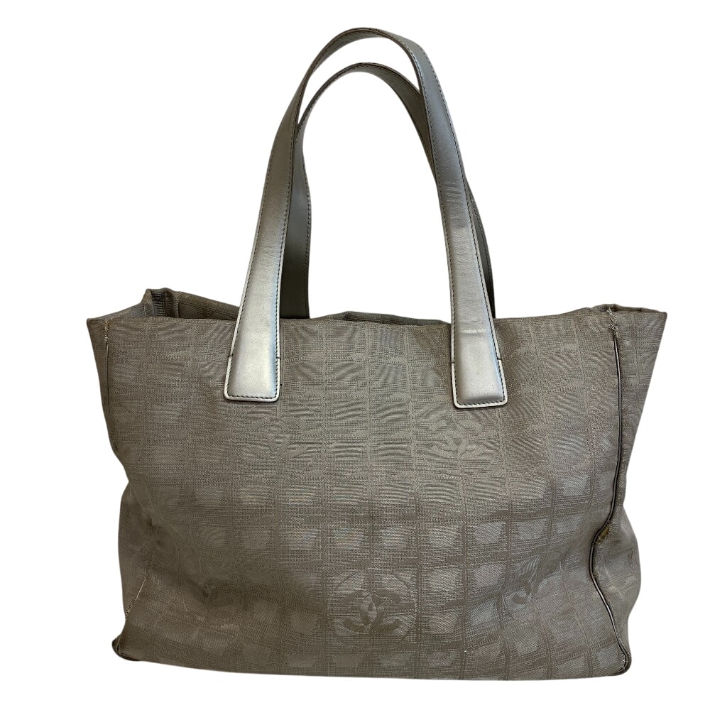 シャネル CHANEL トートバッグ ニュートラベルラインMM シルバー