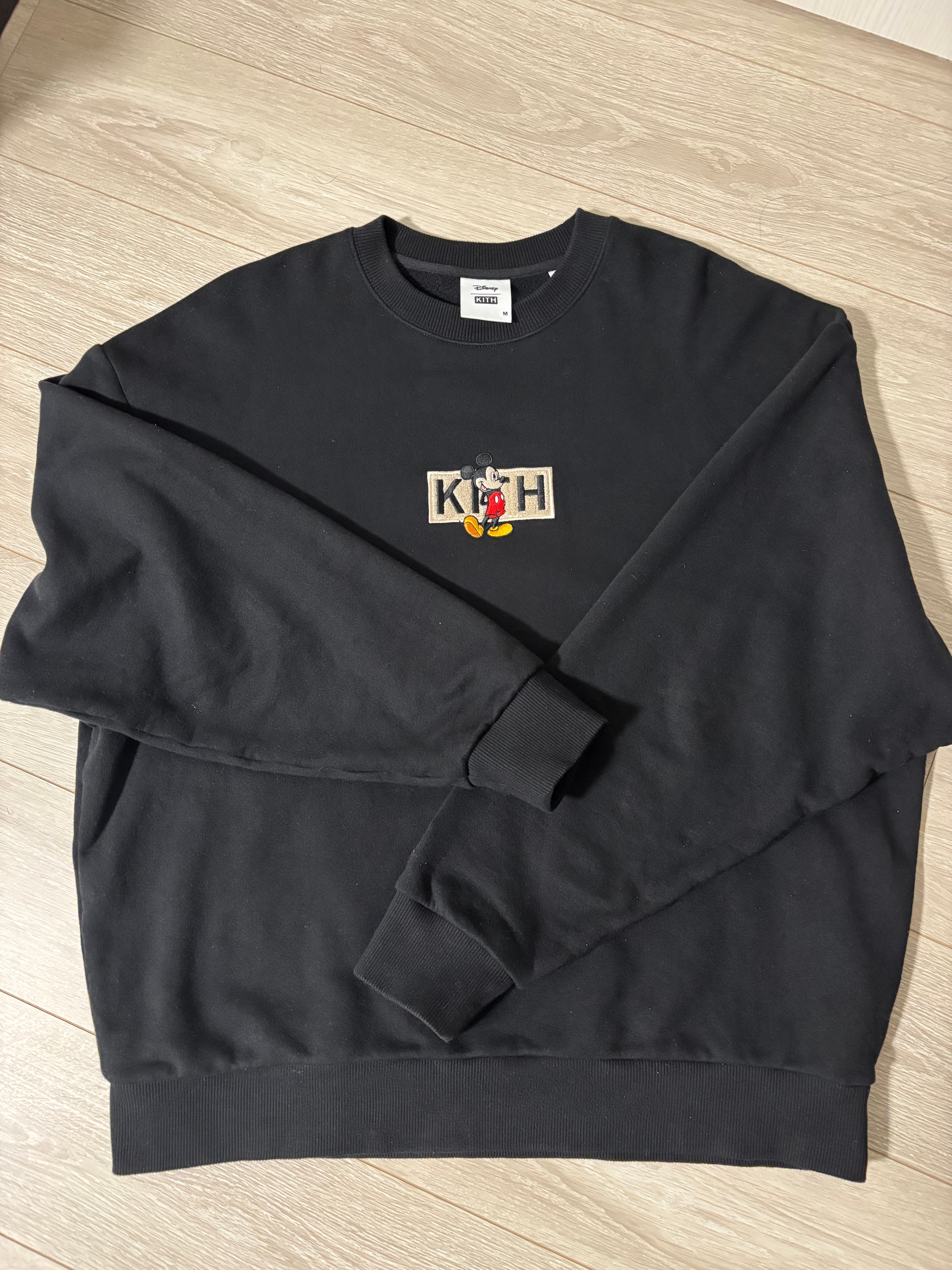 Kith x Disney Mickey & Friends Cyber Monday Mickey Classic Logo Crewneck "Black"