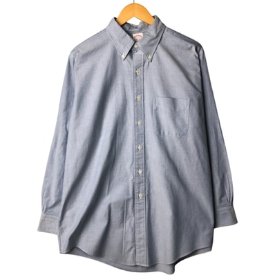 古着 80~90年代 ブルックスブラザーズ Brooks Brothers Est.1818 長袖 ボタンダウンシャツ USA製 メンズXL相当 ヴィンテージ/eaa570634