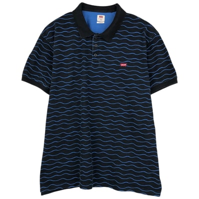 古着 リーバイス Levi's 総柄 半袖 ポロシャツ メンズXXL相当/eaa657472
