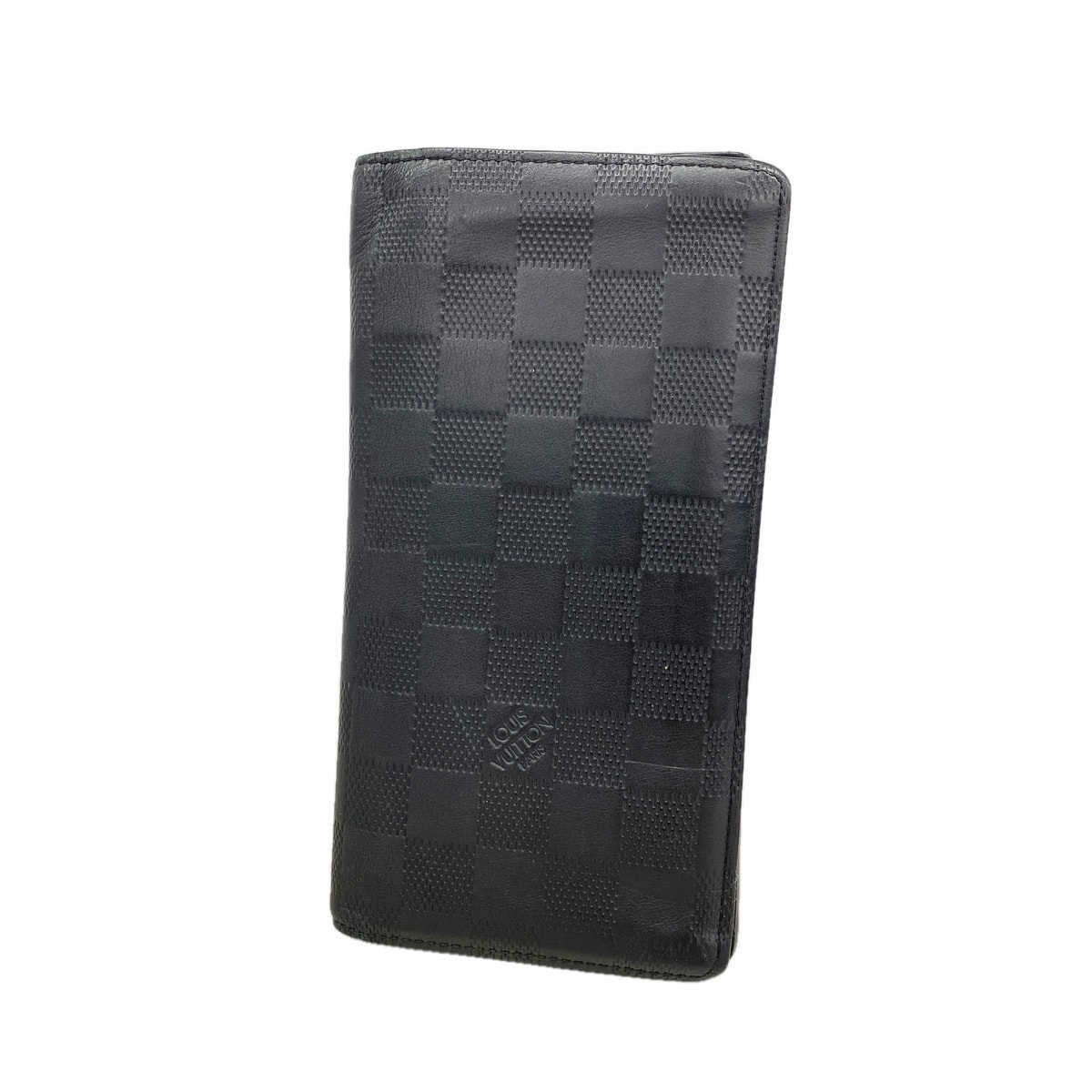 【6kc2669】ルイヴィトン 長財布 ダミエ・アンフィニ ポルトフォイユブラザ N63010 オニキス【中古】メンズ