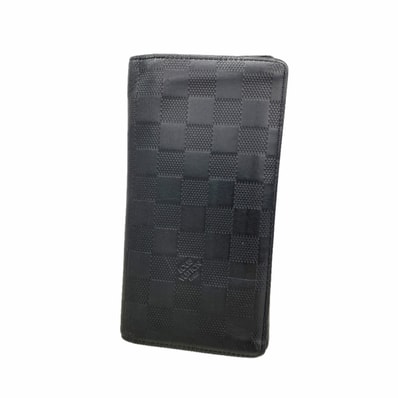 【6kc2669】ルイヴィトン 長財布 ダミエ・アンフィニ ポルトフォイユブラザ N63010 オニキス【中古】メンズ