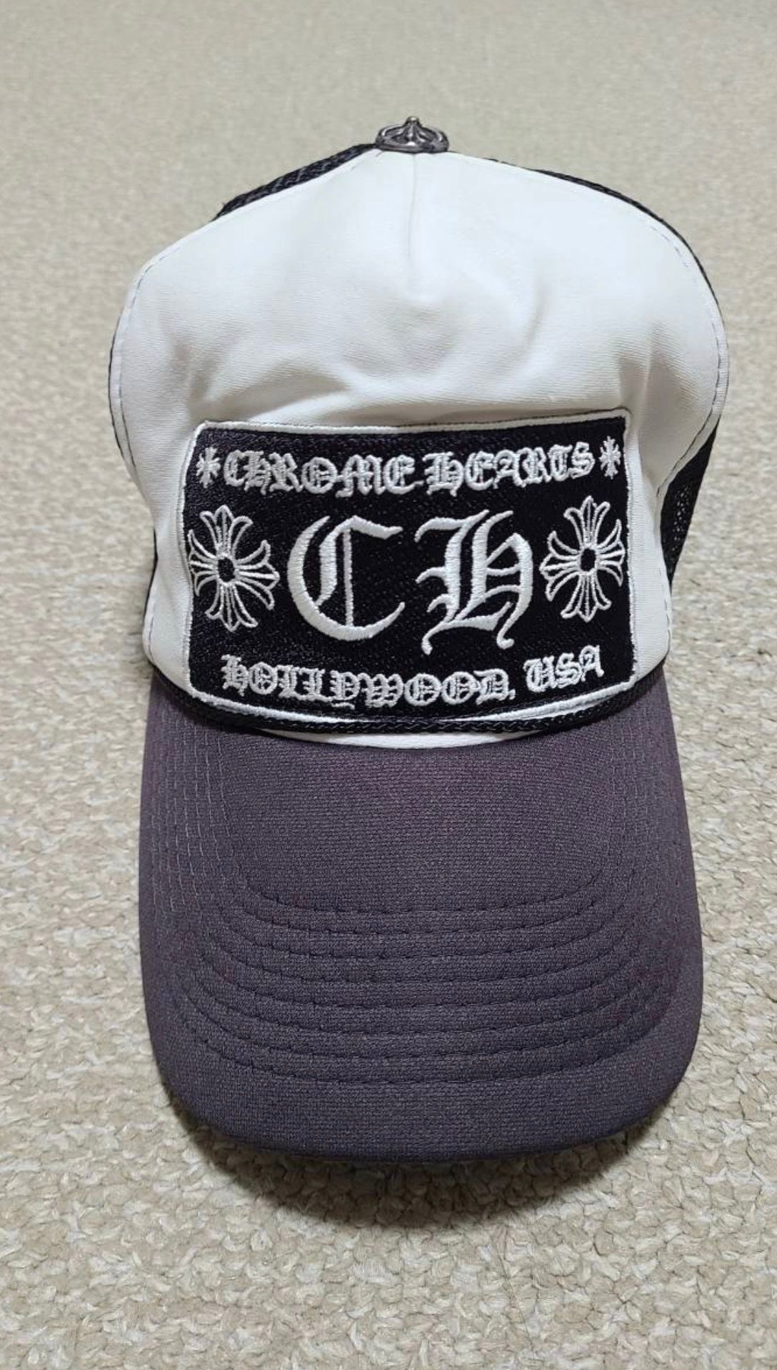 Chrome Hearts Trucker Cap CH "Black/White"