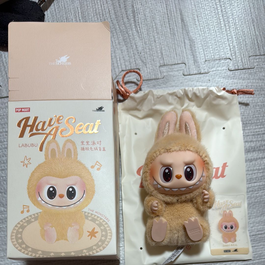 POP MART THE MONSTERS (LABUBU) Have a Seat Plush Series BABA