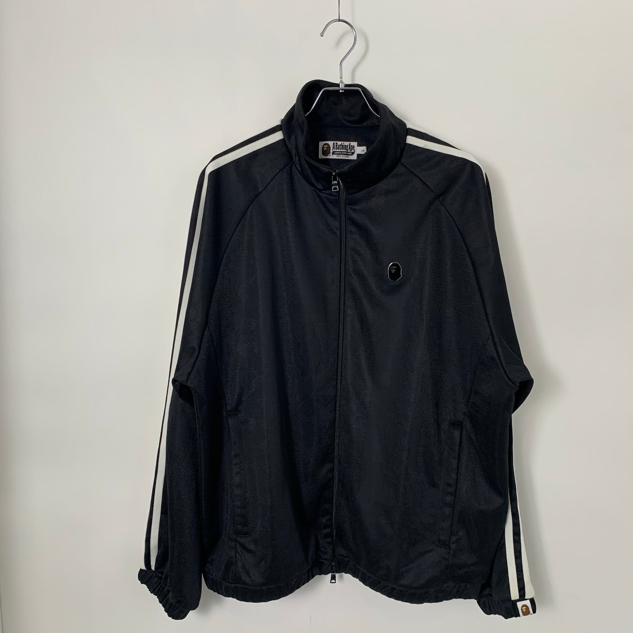 A BATHING APE SIDE LINE TRACK JACKET Black