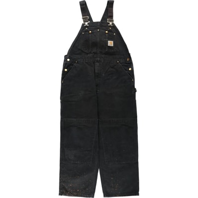 古着 ビッグサイズ カーハート Carhartt ダブルニー ダック オーバーオール メンズw41相当/eaa633599