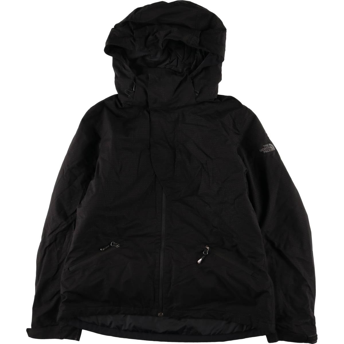 古着 ザノースフェイス THE NORTH FACE HYVENT ハイベント ドット柄 中綿マウンテンパーカー シェルジャケット パファージャケット レディースXL相当/eaa602955