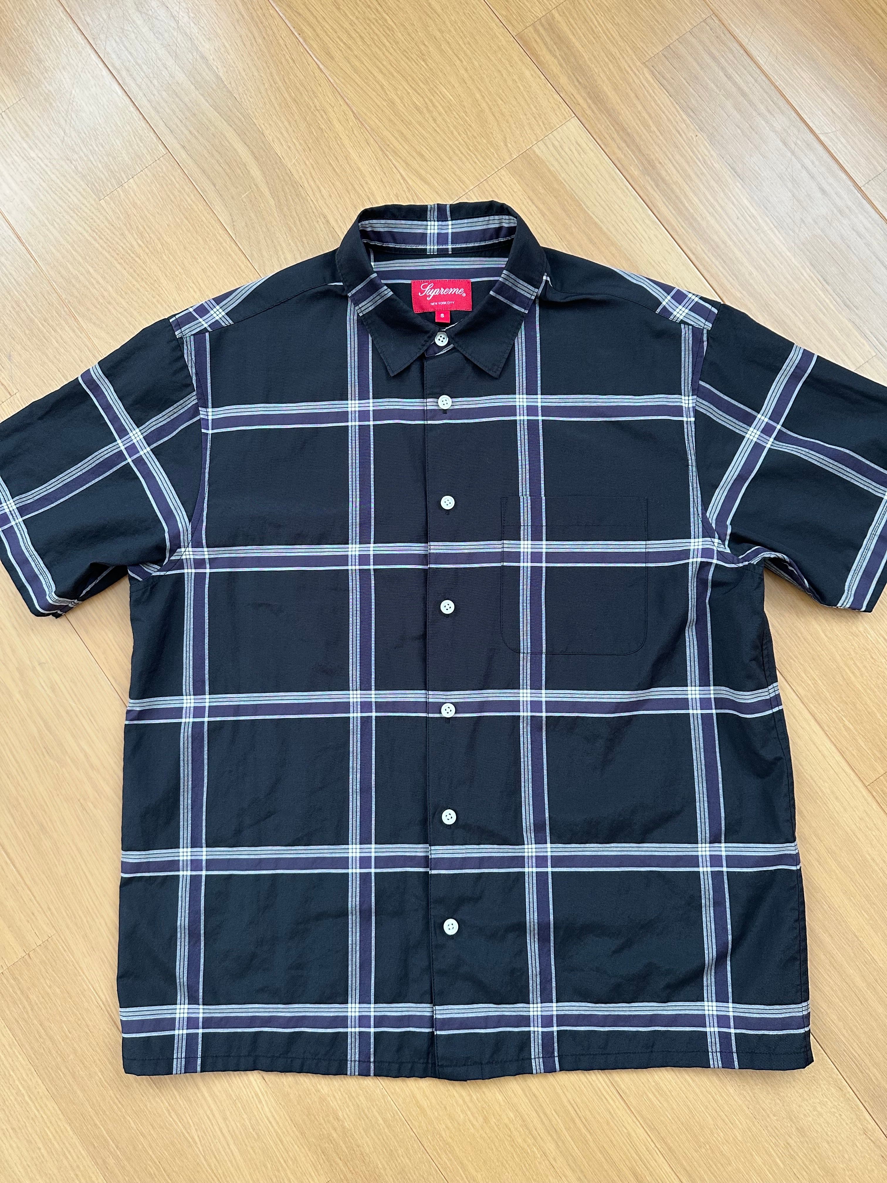 Supreme Lightweight Plaid S/S Shirt "Black"