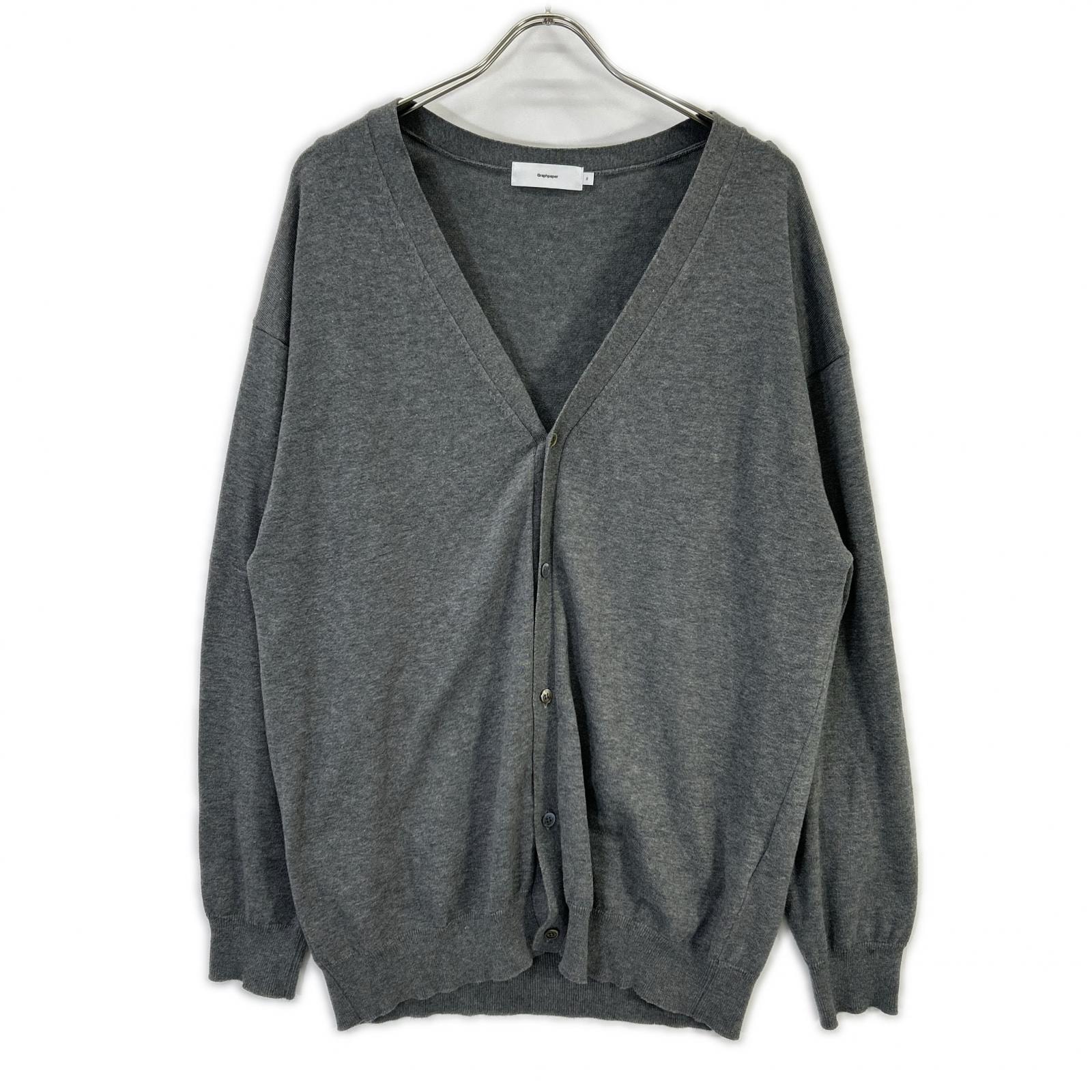 グラフペーパー GM211-80026B グレー Suvin Cardigan