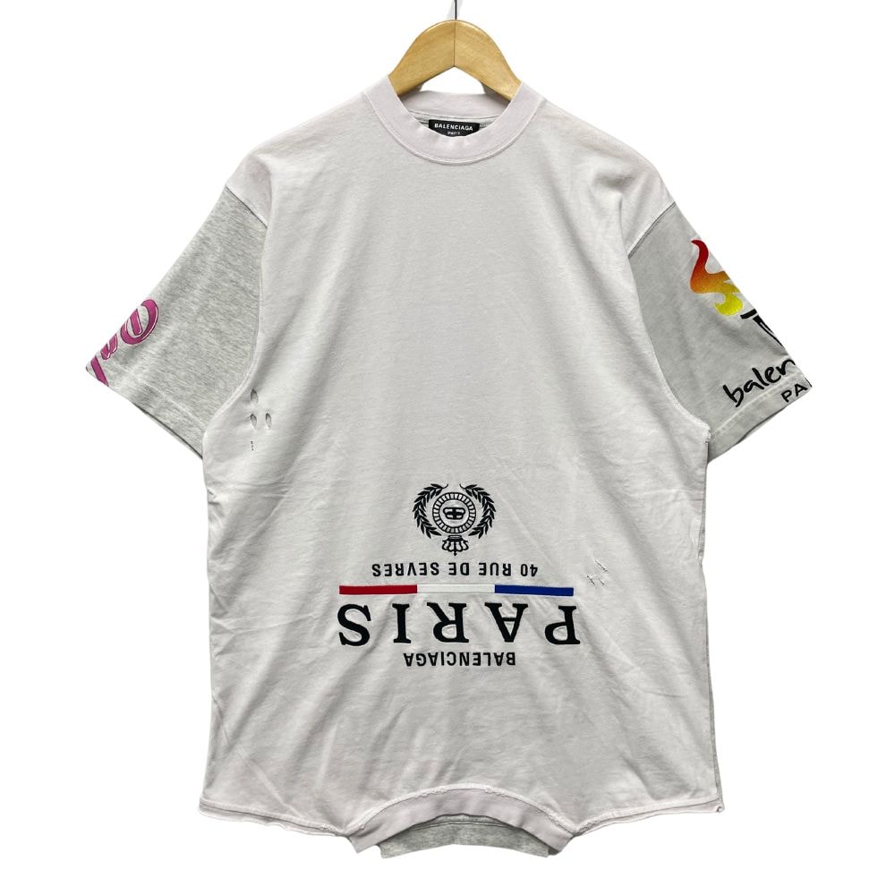 BALENCIAGA  バレンシアガ 品番 698811 アップサイド ダウン Tシャツ 半袖Tシャツ 34486