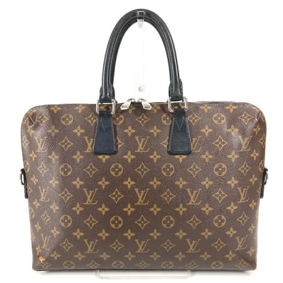 ルイヴィトン LOUIS VUITTON ポルトドキュマン ジュール PDJ M40868 モノグラムマカサー ビジネスバッグ カバン ハンドバッグ モノグラムマカサーキャンバス ブラウン
