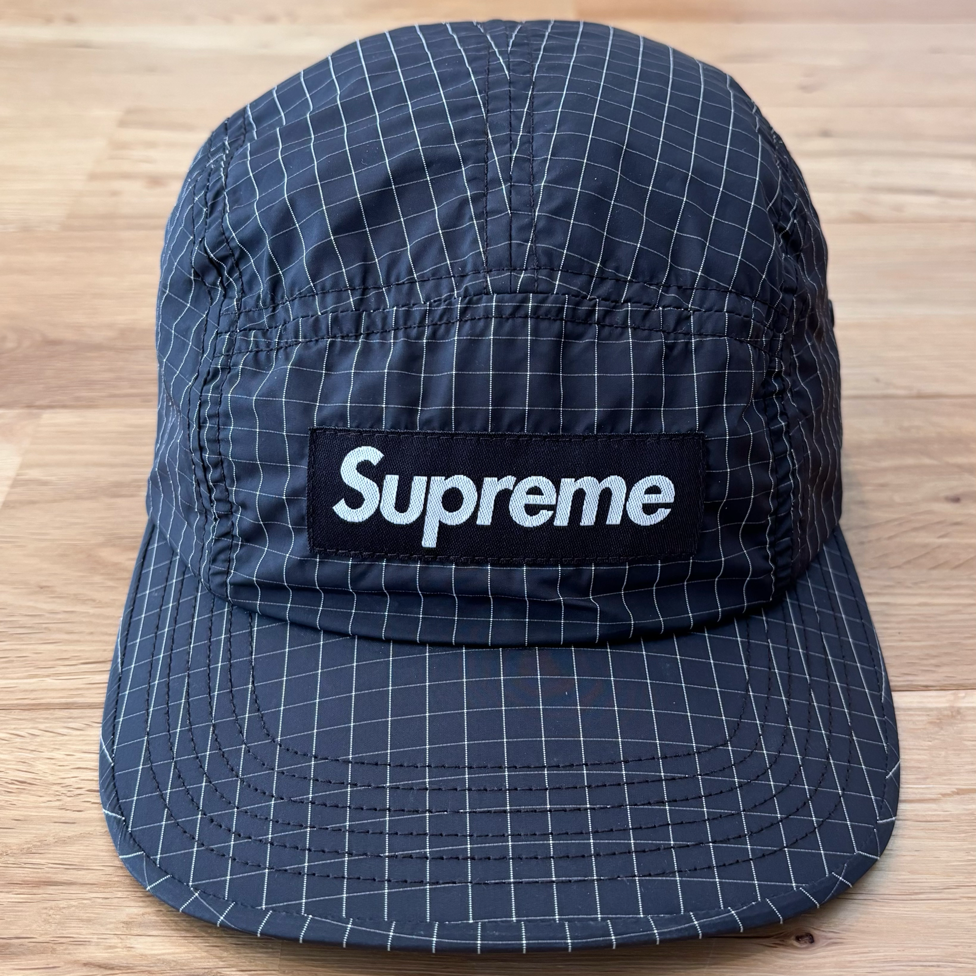Supreme Contrast Ripstop Camp Cap コントラスト リップストップ キャンプ キャップ ボックスロゴ シュプリーム ブラック 黒