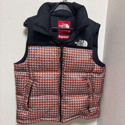 Supreme x The North Face Studded Nuptse Vest "Red"