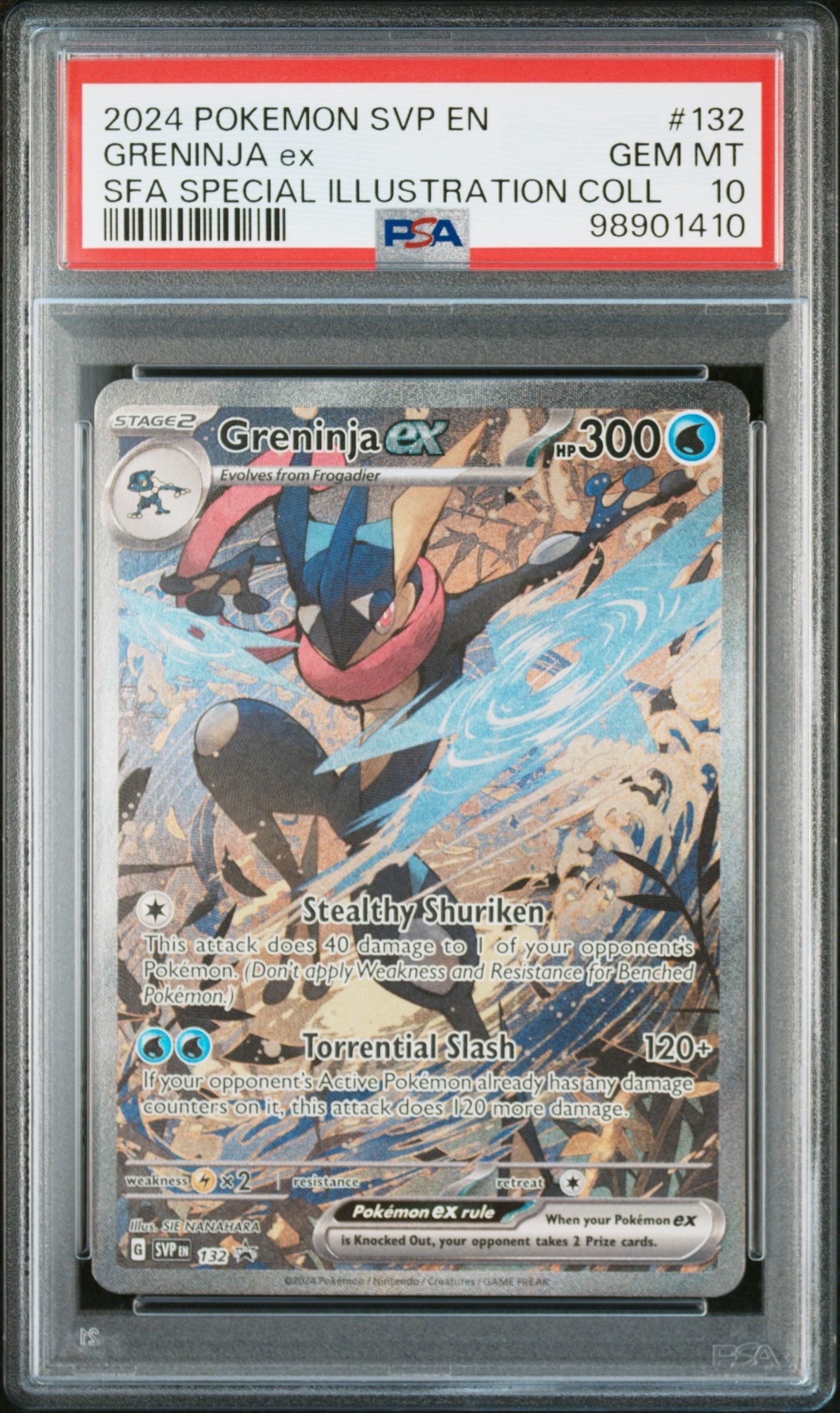 ゲッコウガex P [SVP EN 132]【英語版】(スカーレット&バイオレット「シュラウデッドフェイブル ゲッコウガex スペシャルイラストレーション コレクション」)