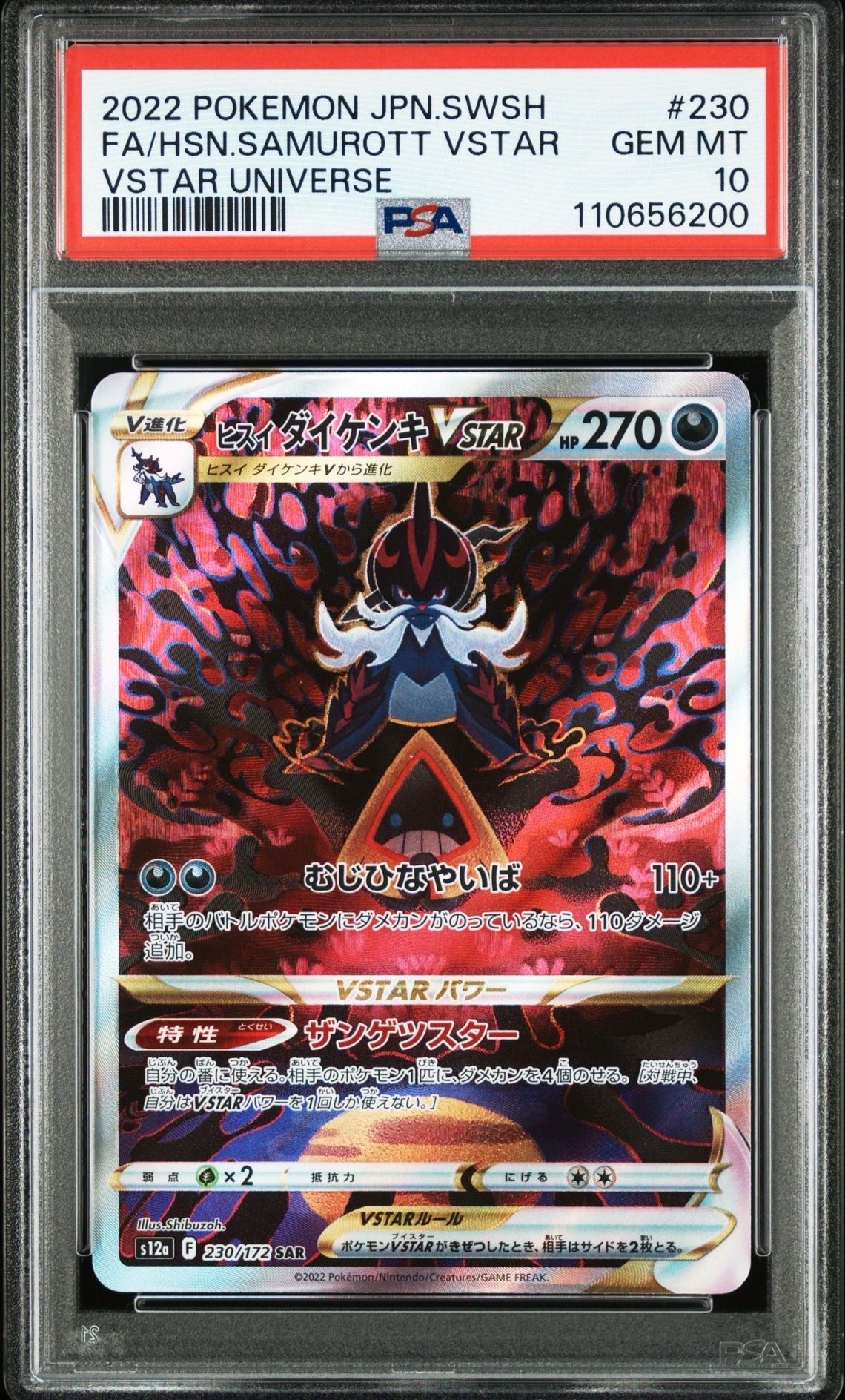 ヒスイダイケンキVSTAR SAR[s12a 230/172](ハイクラスパック「VSTARユニバース」)