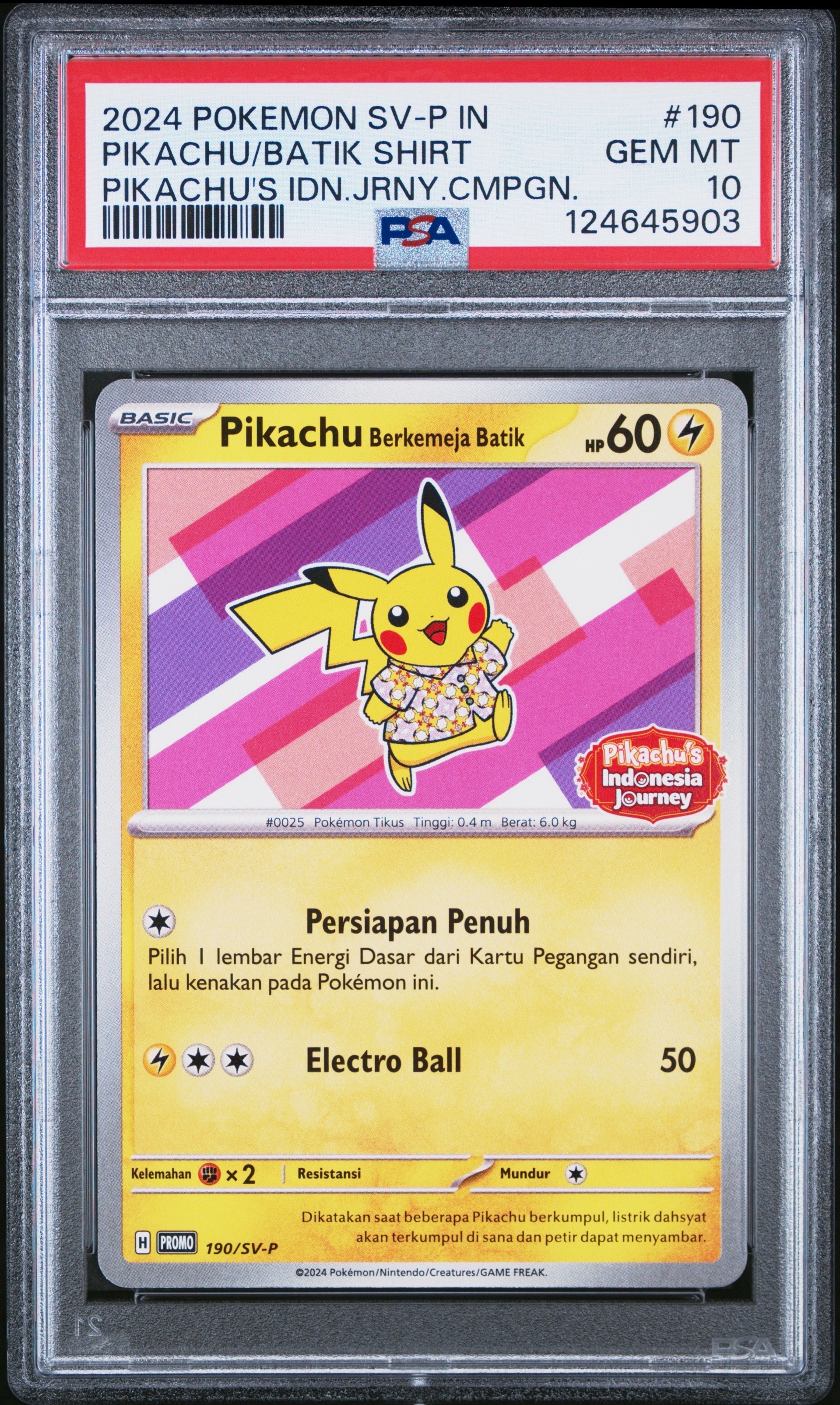 バティックシャツを着たピカチュウ (フラワーピカチュウ柄) PSA10 PSA10】バティックシャツを着たピカチュウ (フラワーピカチュウ柄) P