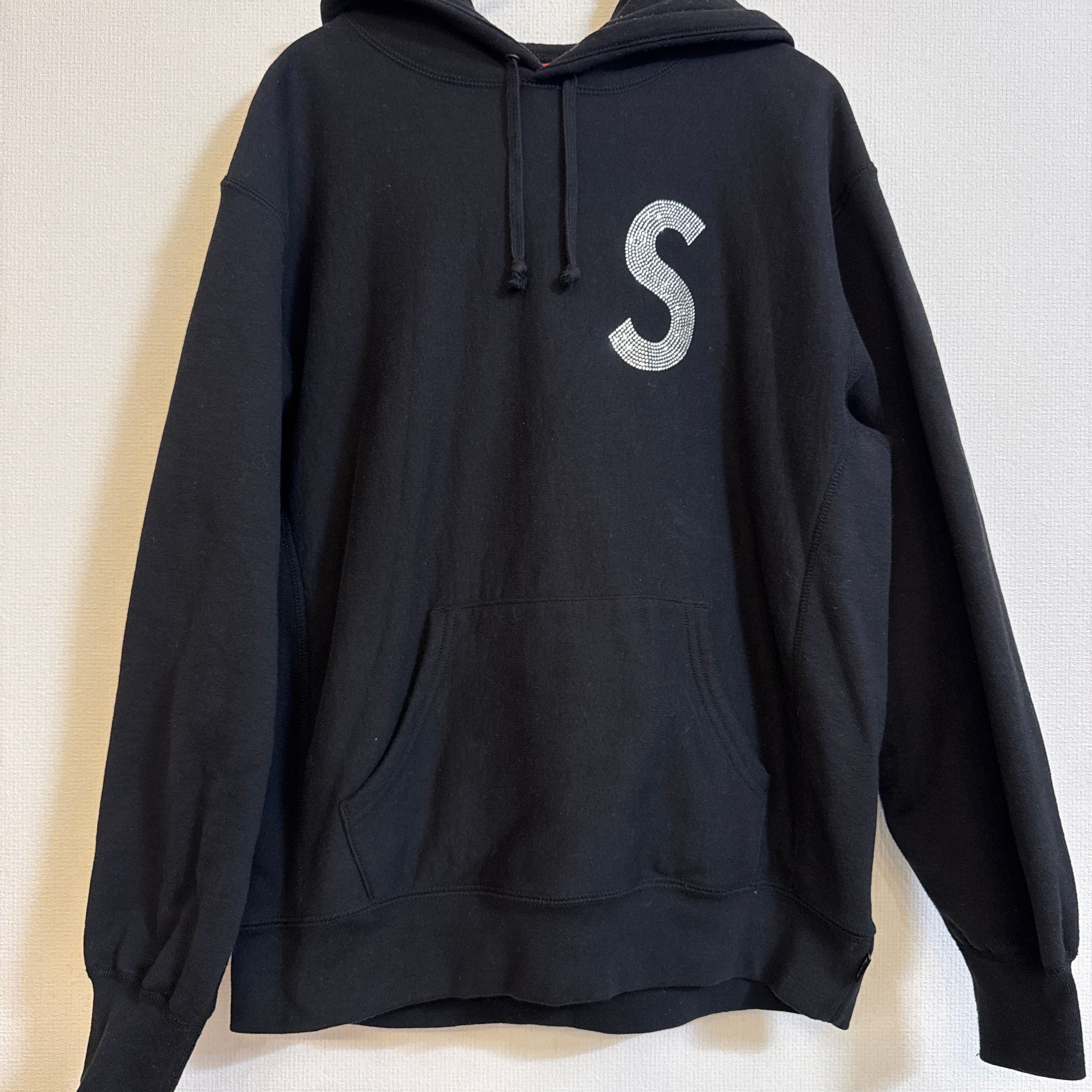 Supreme Swarovski® S Logo Hooded Sweatshirt "Black"