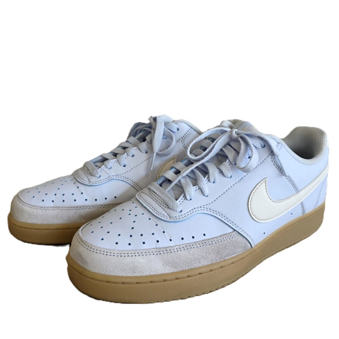 NIKE ナイキ コートビジョン LO 水色 28cm スニーカー IB2998-002 ライトブルー  メンズ【中古】