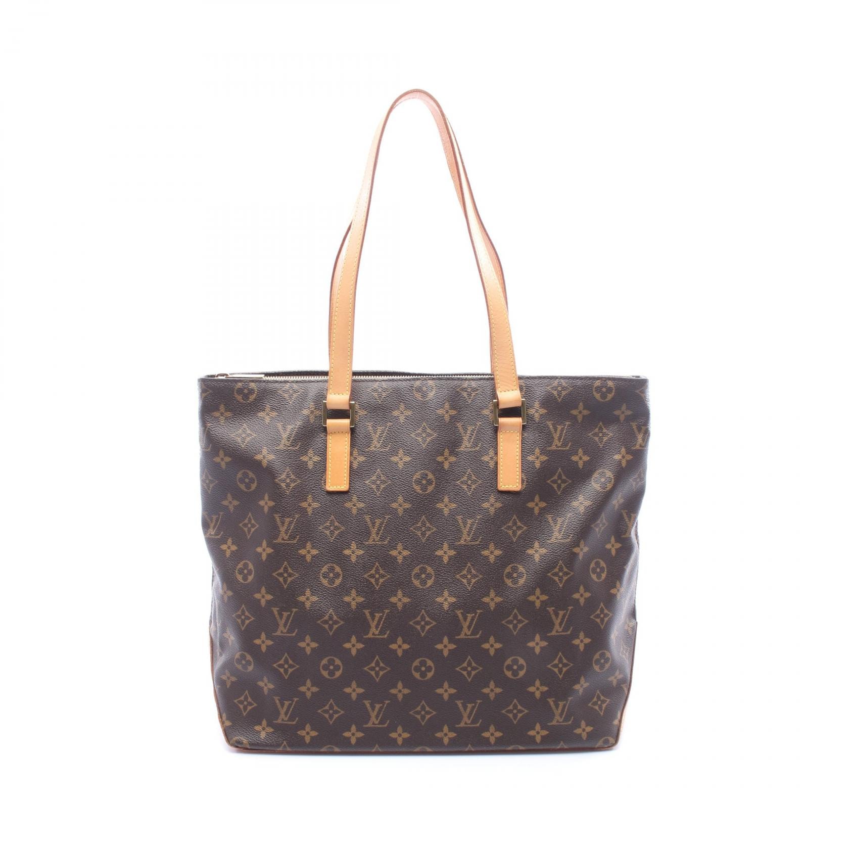 ルイ・ヴィトン LOUIS VUITTON カバメゾ トートバッグ バッグ PVCコーティングキャンバス レザー モノグラム レディース ブラウン系 M51151 【中古】