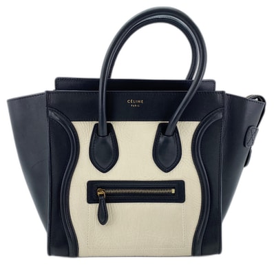 セリーヌ CELINE ラゲージ マイクロ ハンドバッグ レザー【中古】