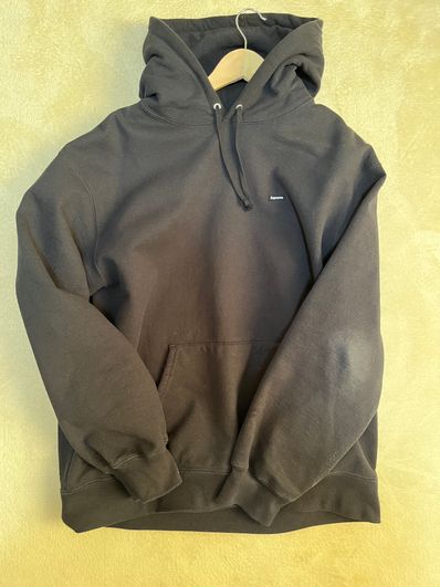 Supreme Small Box Hooded Sweatshirt "Black" (22SS)
