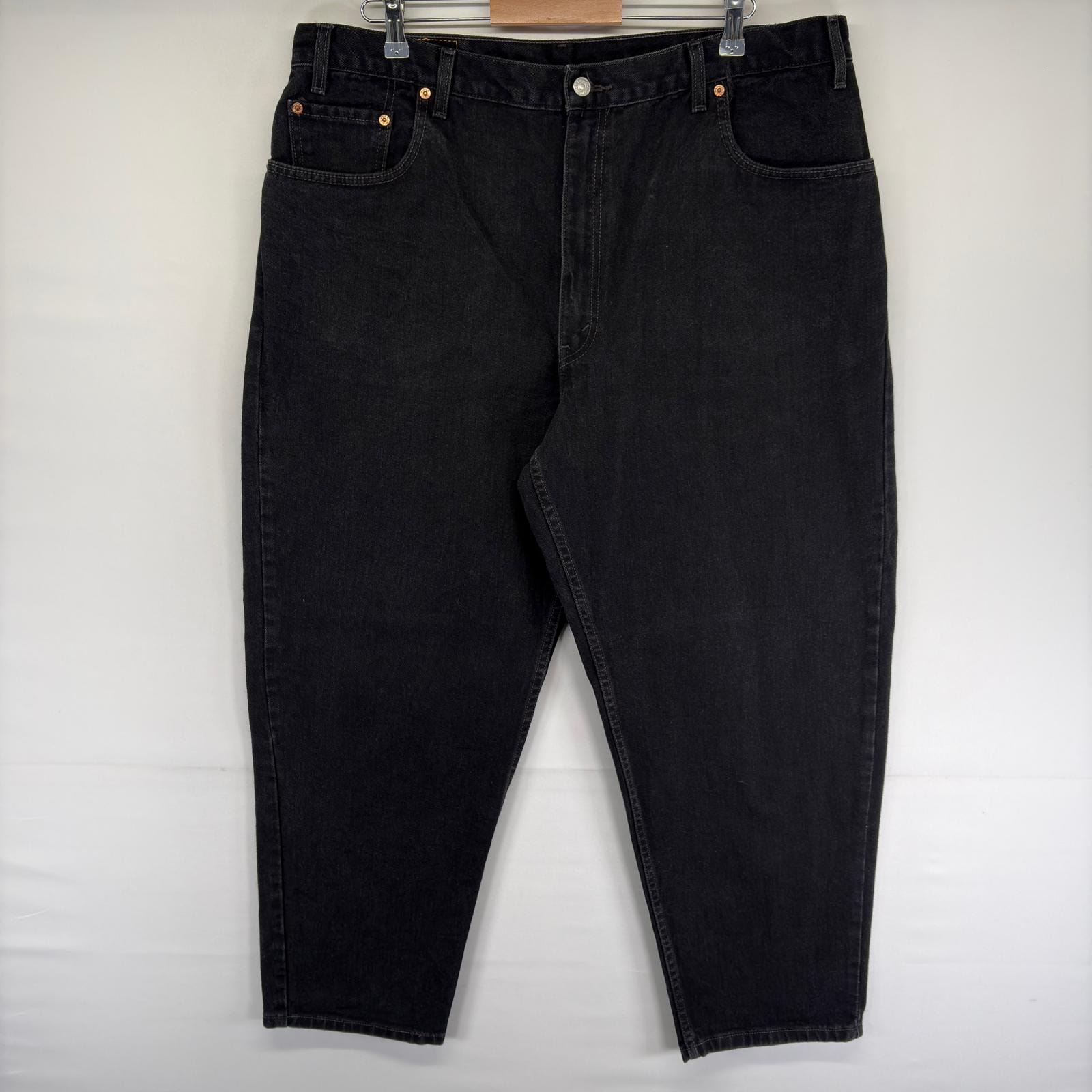 古着 リーバイス Levi's デニム パンツ 560 テーパード ブラックデニム ジーパン ジッパーフライ ジーンズ w42 L30  ブラック系 メンズ
