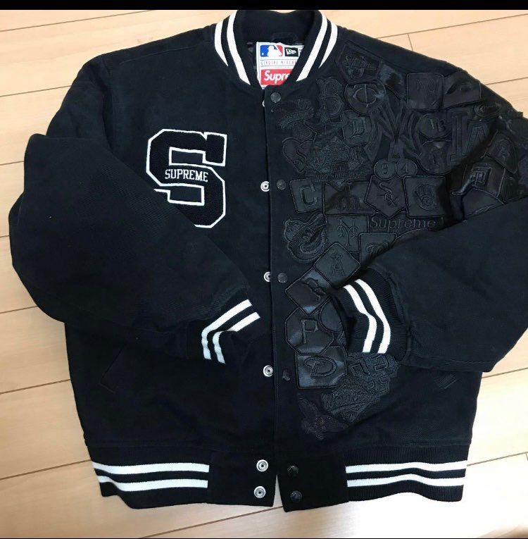 Supreme / New Era®/ MLB Varsity Jacket "Black"