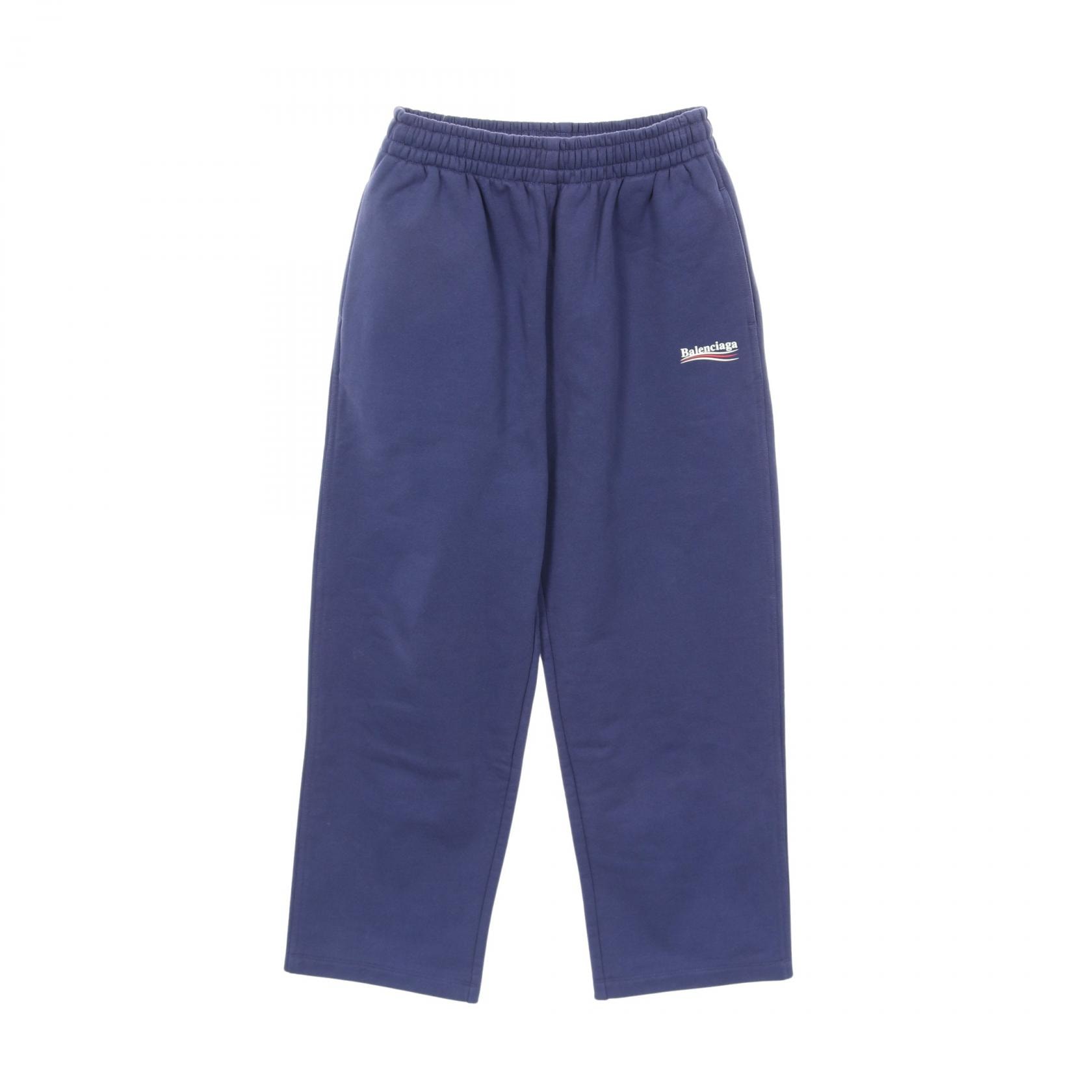 バレンシアガ BALENCIAGA キャンペーンロゴ パンツ 衣料品 ボトムス コットン メンズ レディース パープル系 641602 【中古】
