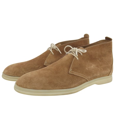 ロロピアーナ スエード SOFT WALK チェッカブーツ シューズ メンズ ブラウン 41 41