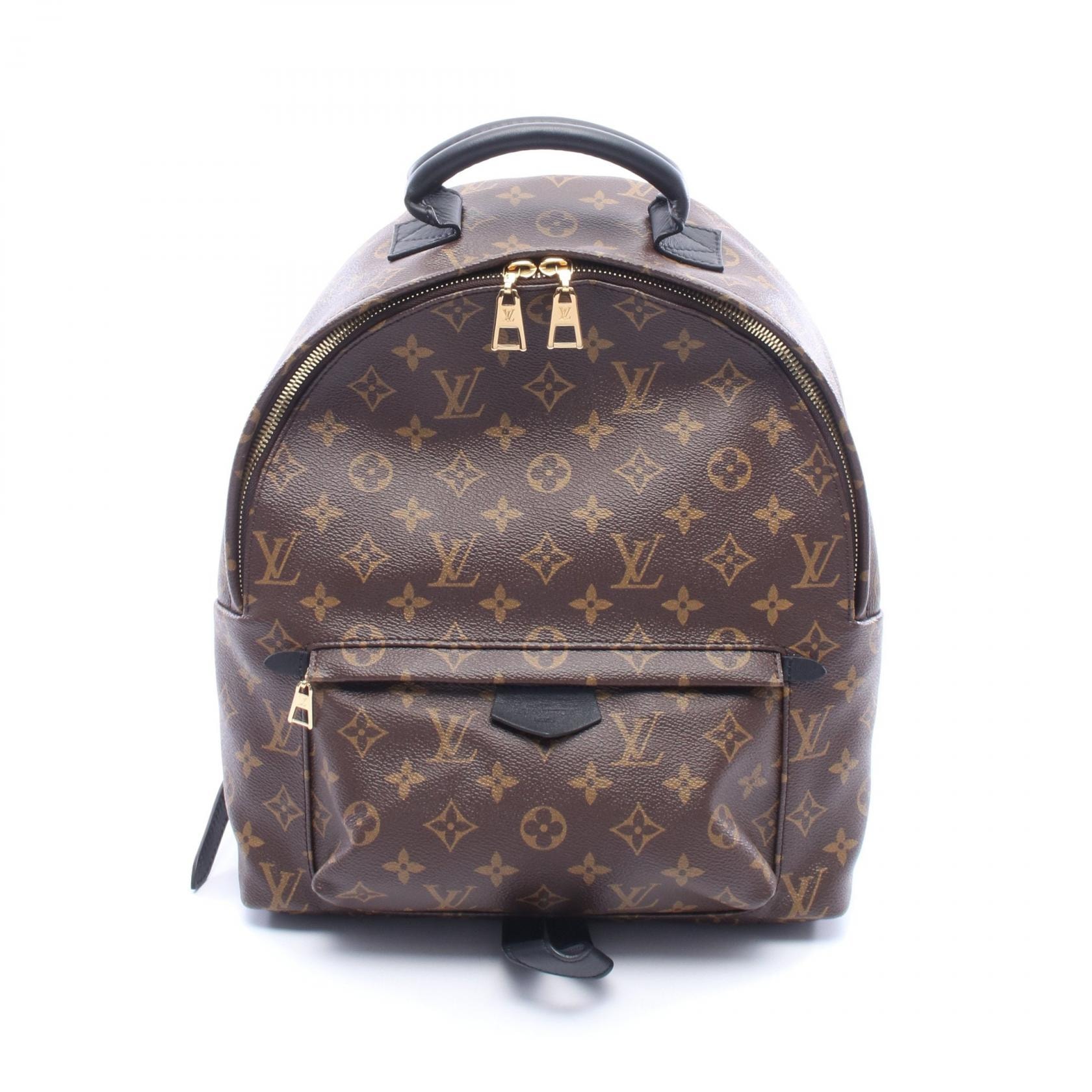 ルイ・ヴィトン LOUIS VUITTON パームスプリングス バックパックMM リュックサック バックパック バッグ PVCコーティングキャンバス レザー モノグラム レディース ブラウン系 M41561 【中古】