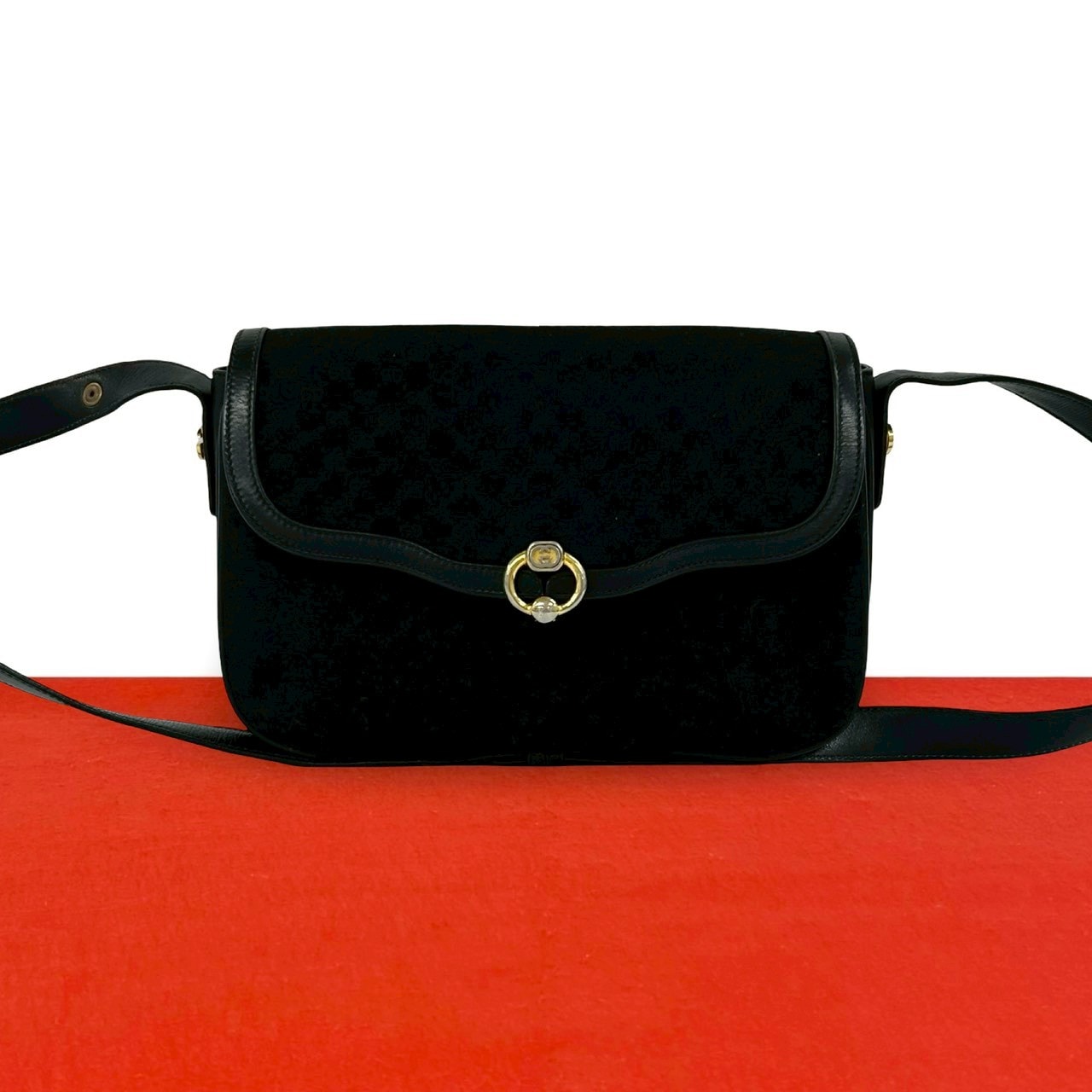 【極美品〜美品】グッチ ワン ショルダーバッグ マイクロGG キャンバス×レザー GUCCI - 【極美品〜美品】GUCCI グッチ ショルダーバッグ GGキャンバス