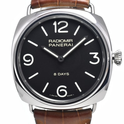 パネライ PANERAI PAM00610 ラジオミール 8デイズ ブラック 手巻き メンズ 美品 腕時計 N#147962
