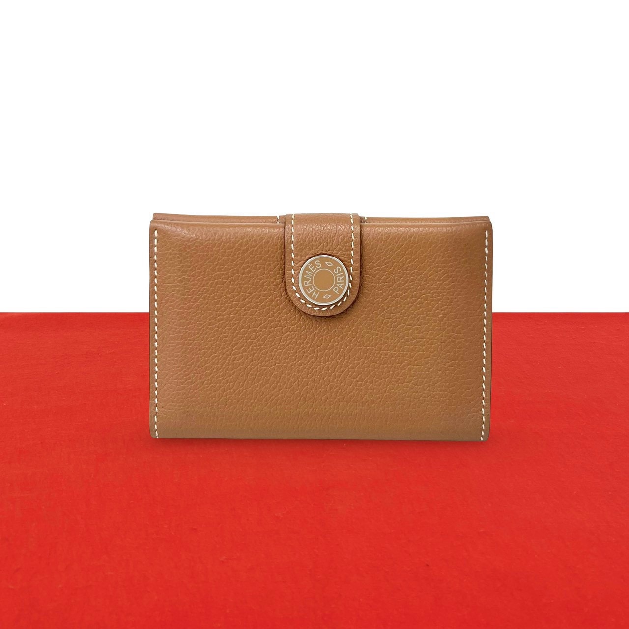 HERMES エルメス RMS エバーカラー カードケース ゴールド ブラウン
44169