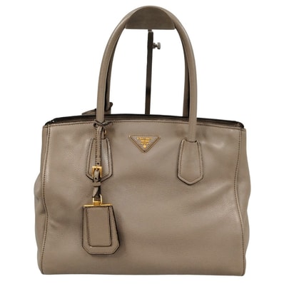 PRADA プラダ 品番 BN2829 2E70 VITELLO GRAIN 2WAY トートバッグ 牛革(カーフスキン) グレー 36595