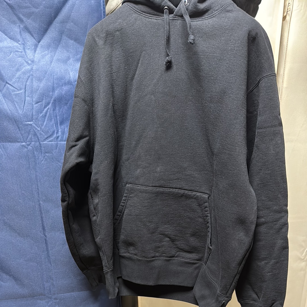 Supreme Satin Applique Hooded Sweatshirt "Black" (24FW)