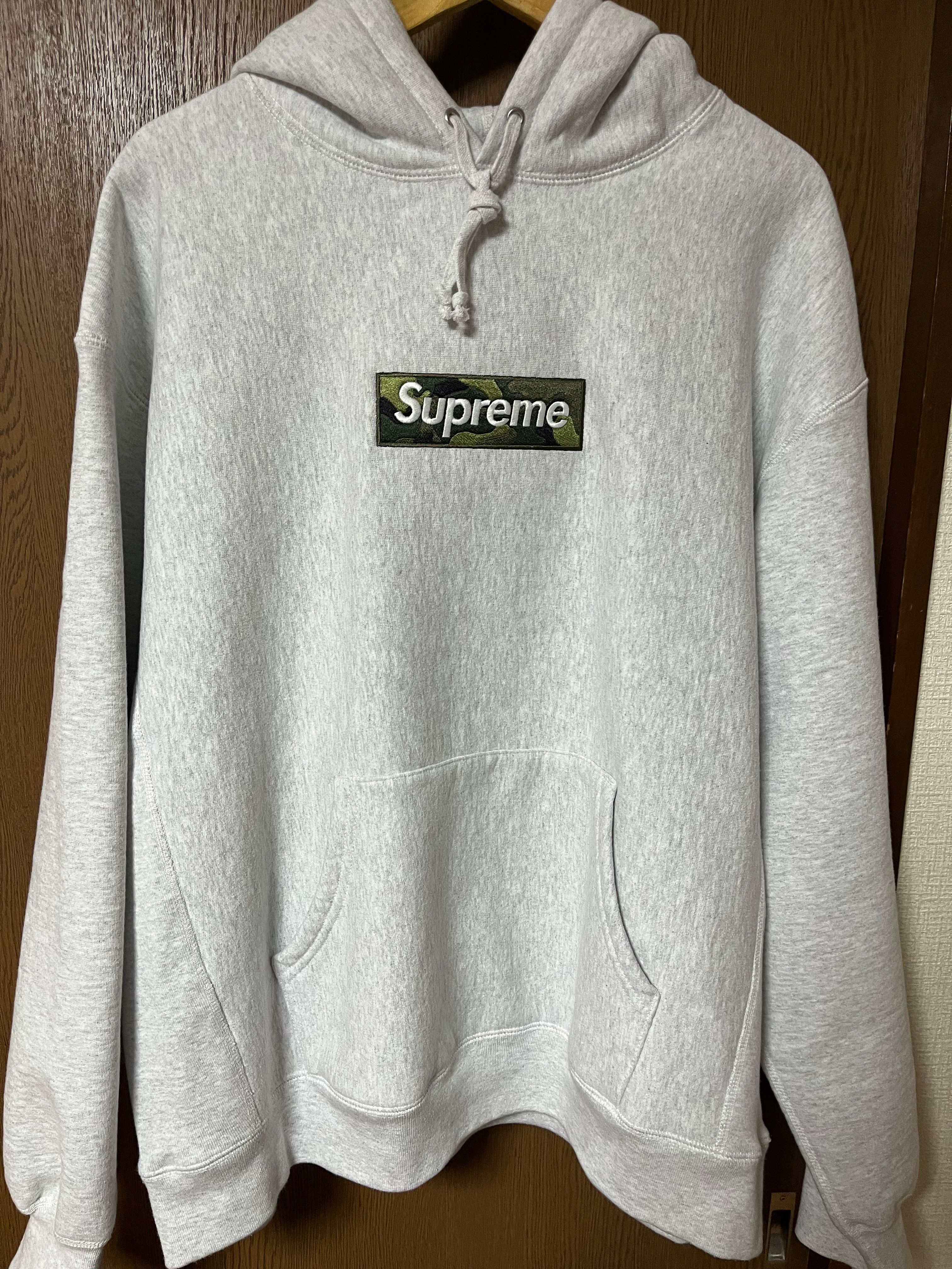 Supreme Box Logo Hooded Sweatshirt "Ash Grey" (23FW)