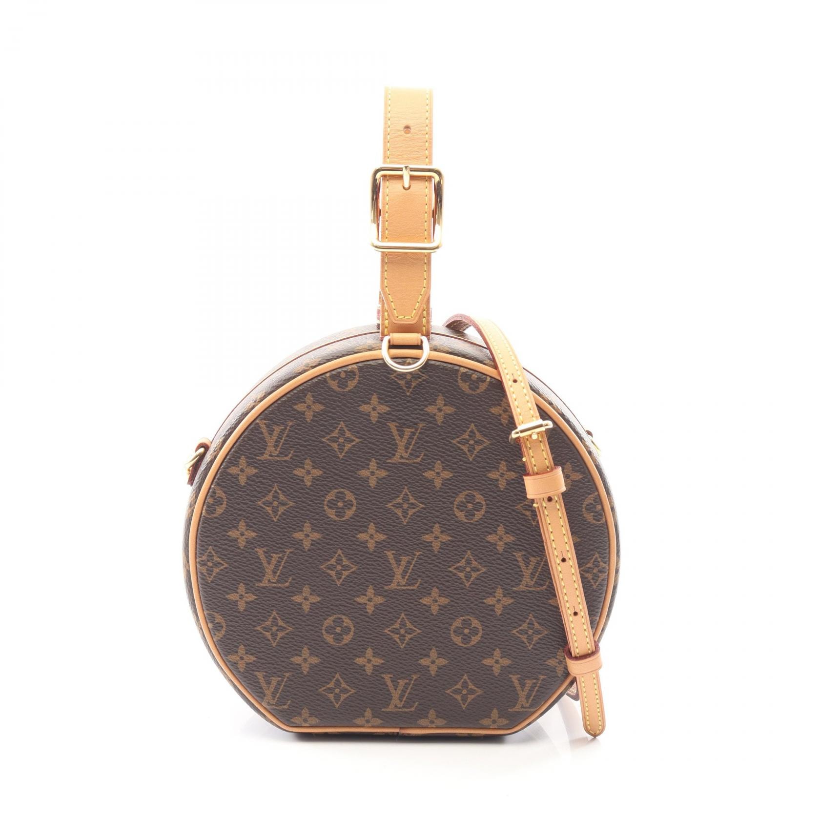 ルイ・ヴィトン LOUIS VUITTON プティット ボワット シャポー モノグラム 2WAY ハンドバッグ バッグ PVCコーティングキャンバス レザー モノグラム レディース ブラウン系 M43514 【中古】
