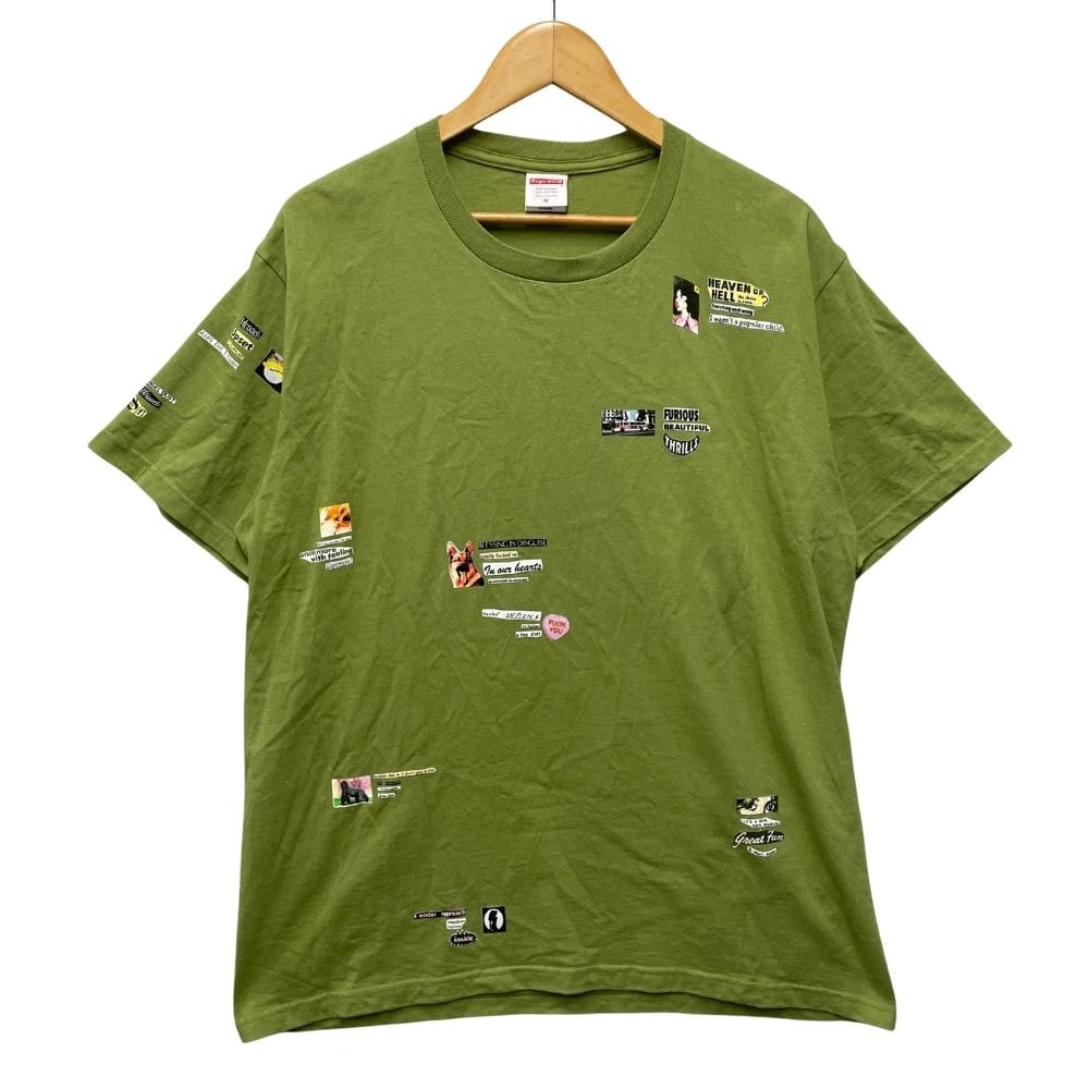 SUPREME シュプリーム Upset Tee プリント Tシャツ グリーン サイズM 正規品 / 52453
