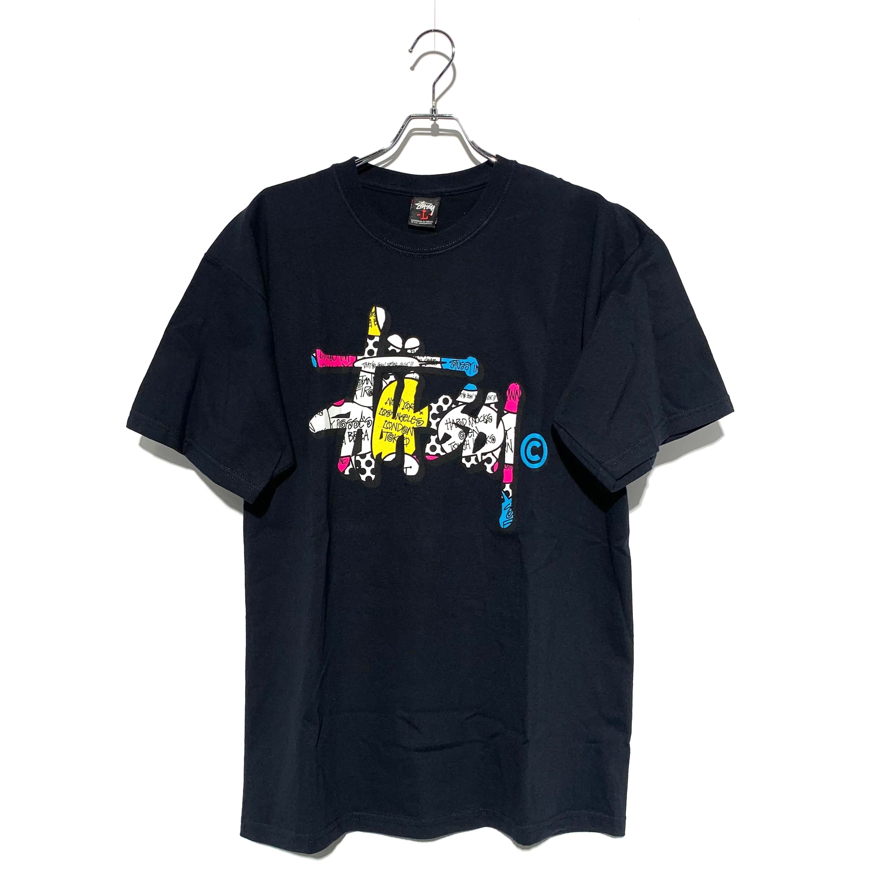 STUSSY Shawn big logo Tee Black