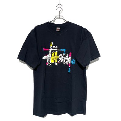 STUSSY Shawn big logo Tee Black