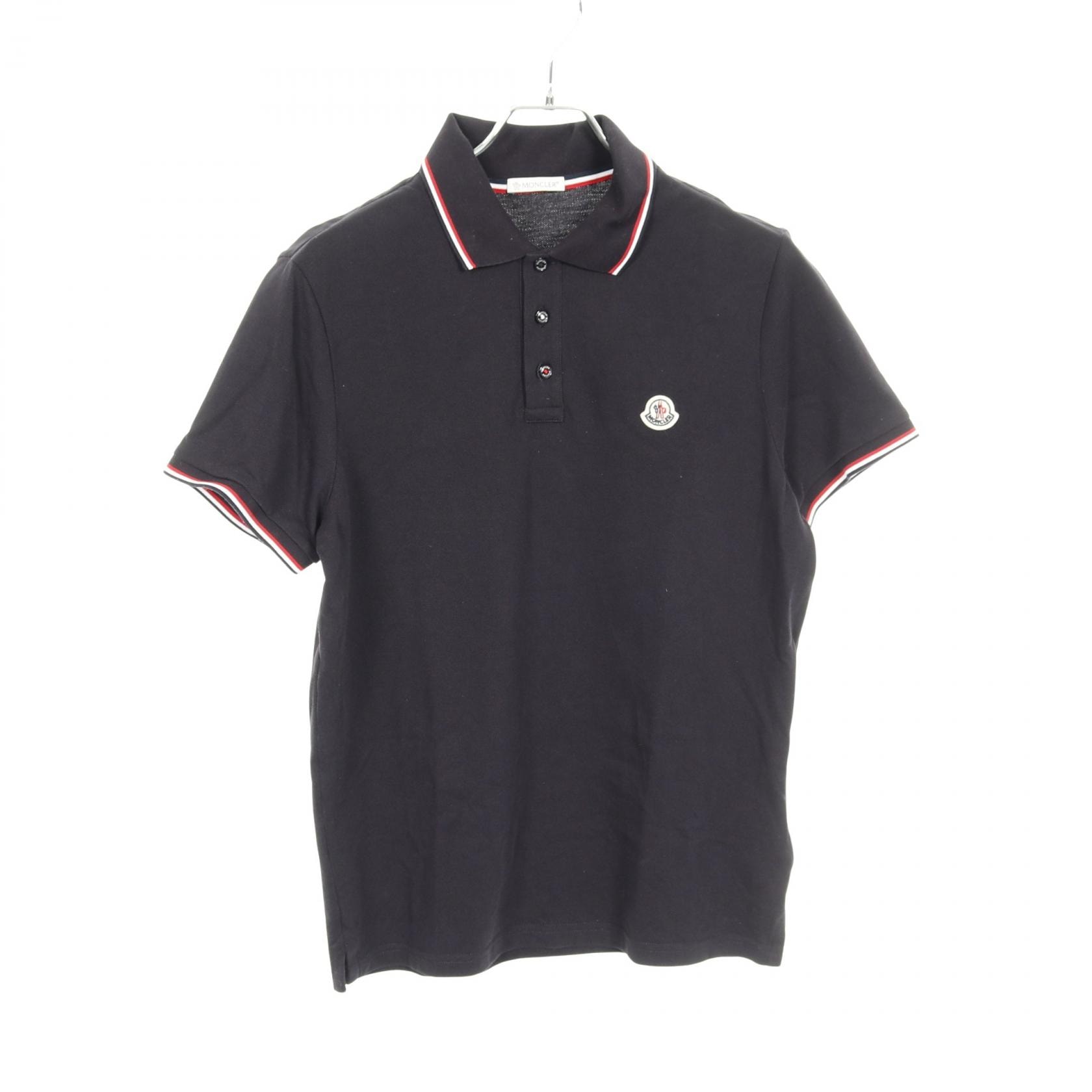 モンクレール MONCLER ポロシャツ 衣料品 トップス コットン メンズ ネイビー系 / レッド系 / ホワイト系 8A70300 【中古】