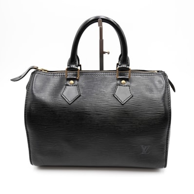 LOUIS VUITTON(ルイ・ヴィトン)スピーディ25 ヴィンテージ ハンドバッグ ミニボストンバッグ エピレザー ノワール ブラック 黒 ゴールド金具 レディース VI0974 【中古】