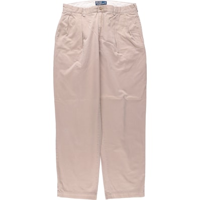 古着 ラルフローレン Ralph Lauren POLO by Ralph Lauren ANDREW PANT ツータック チノパンツ メンズw34相当/eaa574485